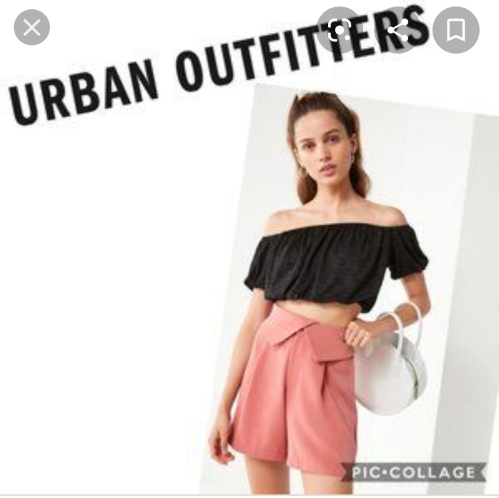 Urban Outfitters Over Fold High Waist Shorts